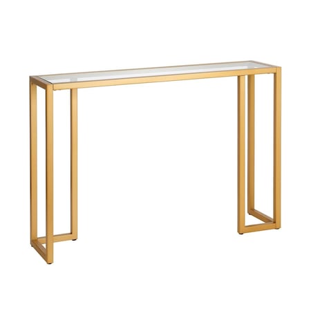 Hudson & Canal Henn &amp; Hart  Oscar Brass Console Table - 29 x 42 x 10 in. AT0412